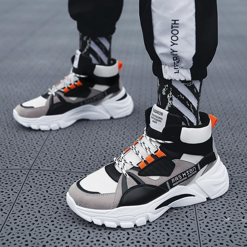 높은 최고 남성 스포츠 신발 통기성 메쉬 운동화 높은  - Streetwear Brand In Vietnam 리뷰 및 가격